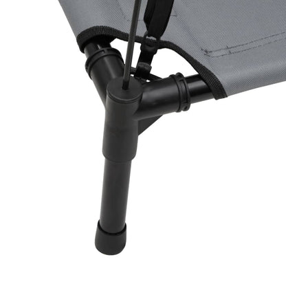 Hondenmand Met Luifel Oxford Stof En Staal Antracietkleurig 92 x 77 x 85 cm