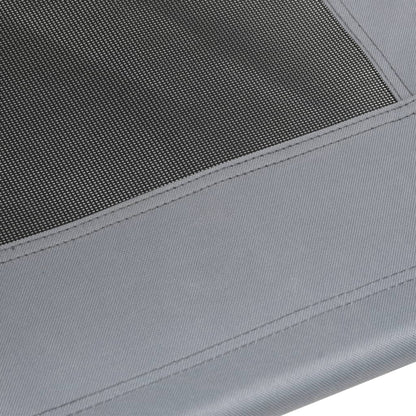 Hondenmand Met Luifel Oxford Stof En Staal Antracietkleurig 122 x 93 x 107 cm