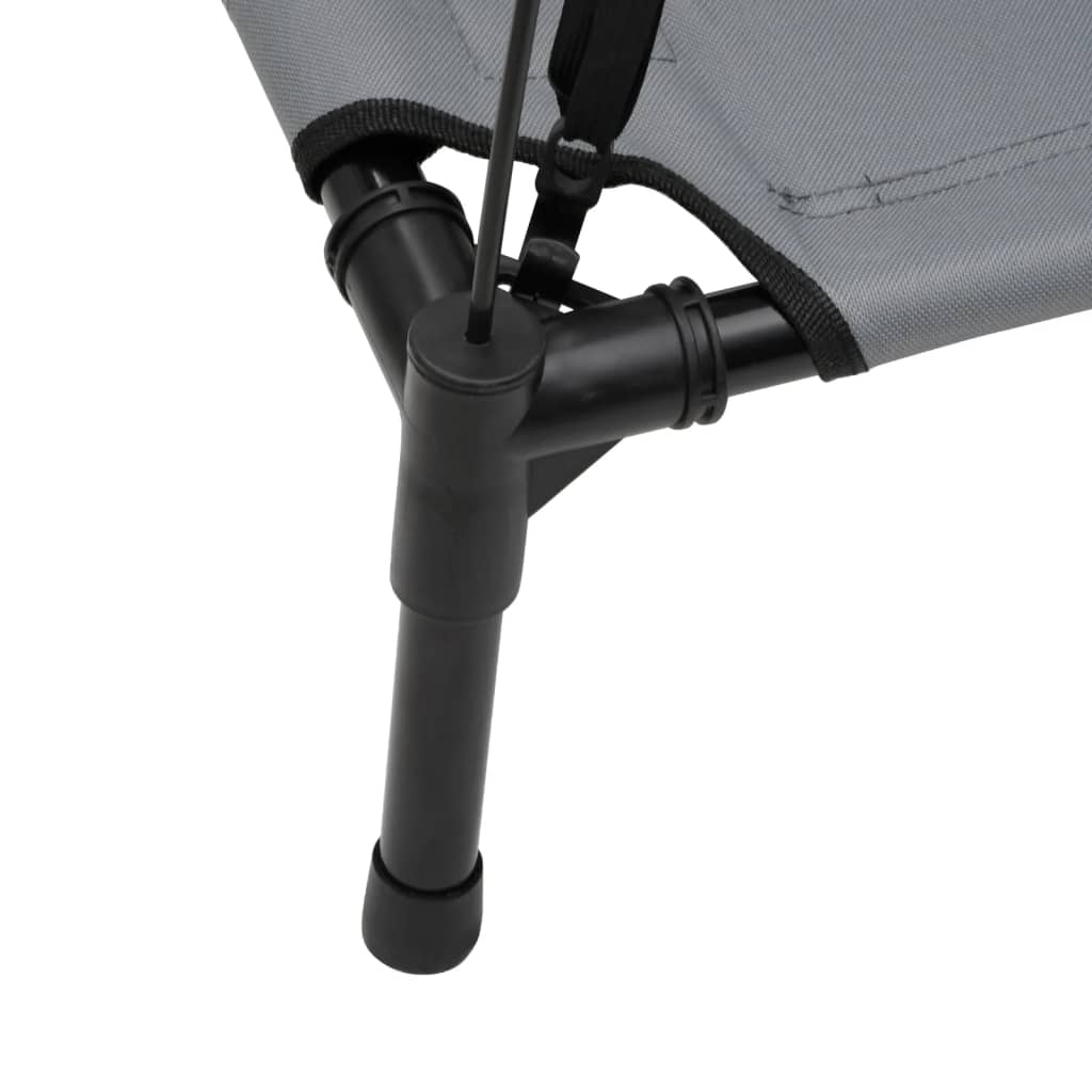 Hondenmand Met Luifel Oxford Stof En Staal Antracietkleurig 122 x 93 x 107 cm