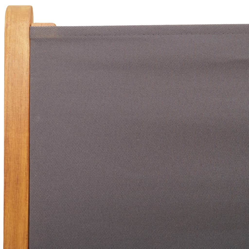 Tuinstoelen 2 st inklapbaar acaciahout en stof antracietkleurig