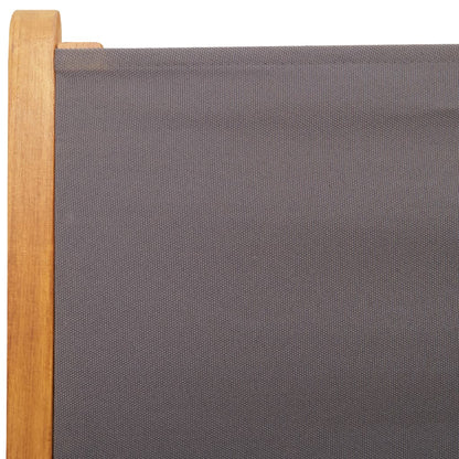 Tuinstoelen 2 st inklapbaar acaciahout en stof antracietkleurig