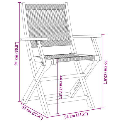 Tuinstoelen 2 st massief acaciahout en polypropeen beige