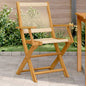 Tuinstoelen 2 st massief acaciahout en polypropeen beige