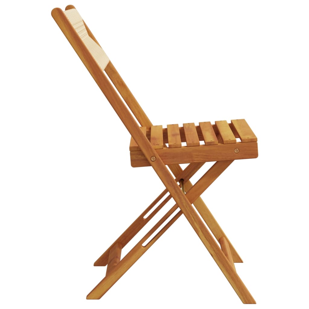 Bistrostoelen 2 st massief acaciahout en touw beige