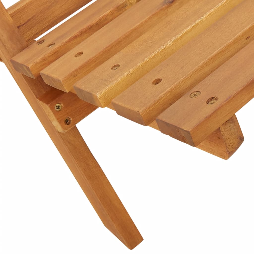 Tuinstoelen 2 st massief acaciahout en polypropeen beige