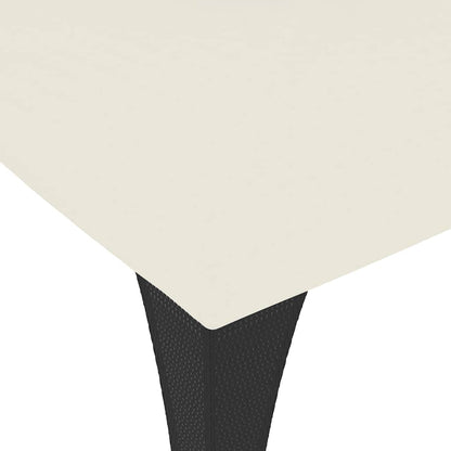 Prieel met dubbel dak 3,98x2,98 m staal crèmekleurig