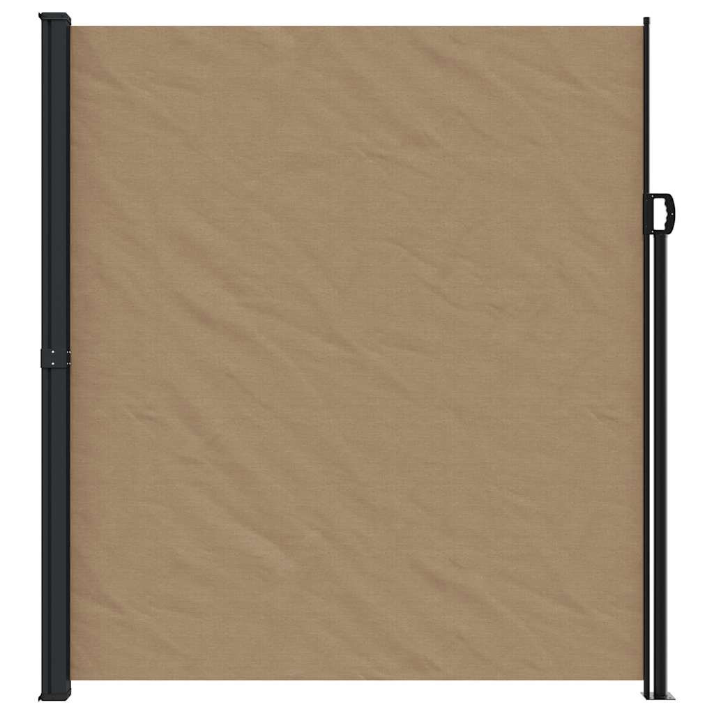 Windscherm uittrekbaar 220x600 cm taupe