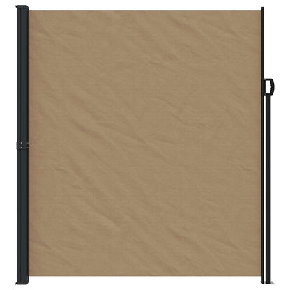Windscherm uittrekbaar 220x600 cm taupe
