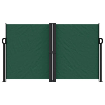 Tuinscherm uittrekbaar 140x600 cm donkergroen