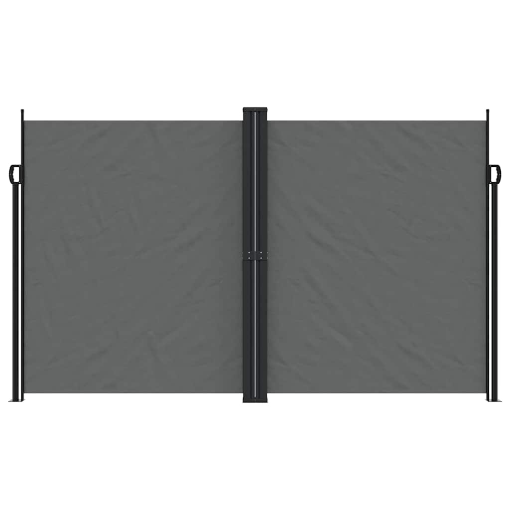 Windscherm uittrekbaar 200x1000 cm antracietkleurig