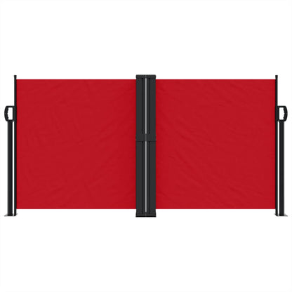 Windscherm uittrekbaar 120x1200 cm rood