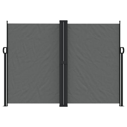 Tuinscherm uittrekbaar 180x1200 cm antracietkleurig
