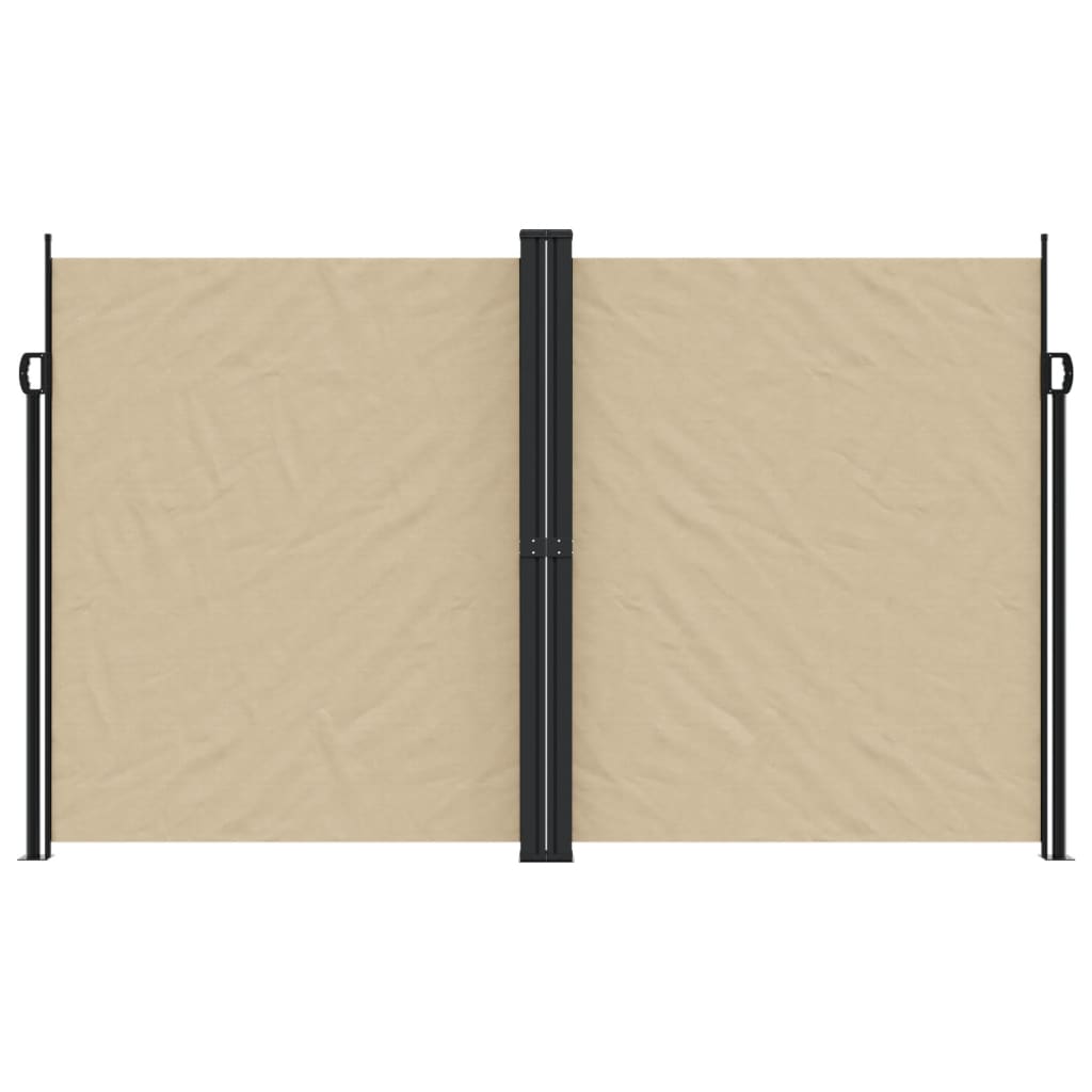 Windscherm uittrekbaar 200x1200 cm beige