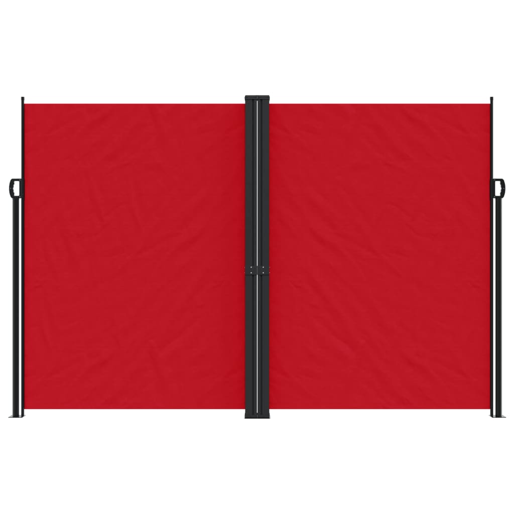 Tuinscherm uittrekbaar 220x1200 cm rood