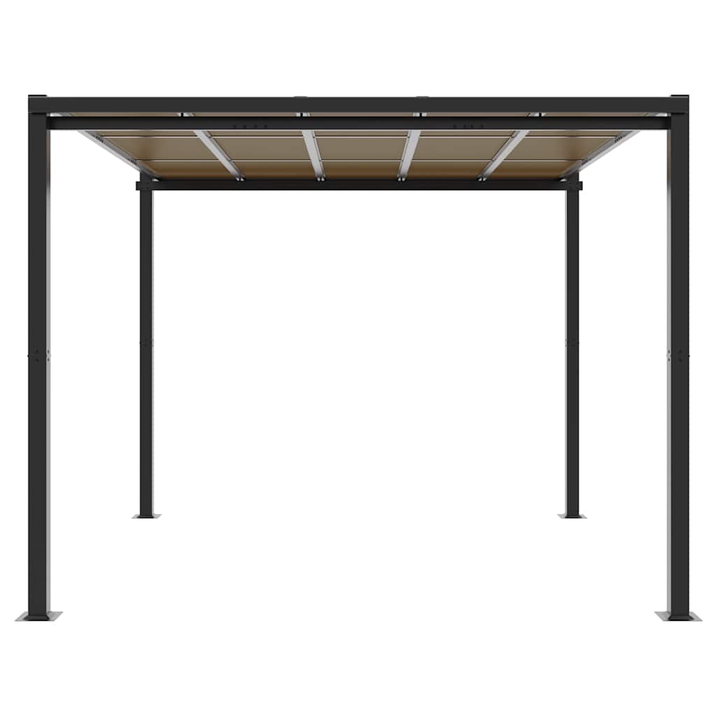 Tuinpaviljoen 3x3 m aluminium antracietkleurig