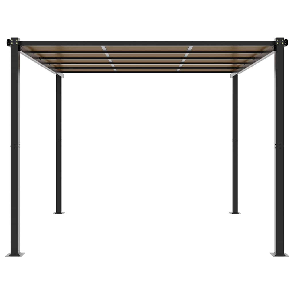 Tuinpaviljoen 3x3 m aluminium antracietkleurig