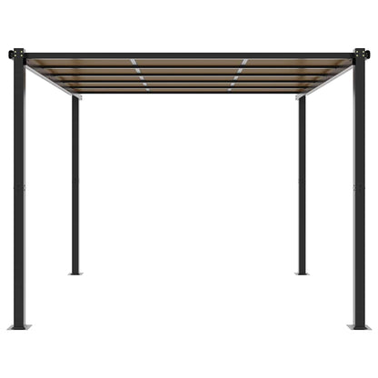 Tuinpaviljoen 3x3 m aluminium antracietkleurig