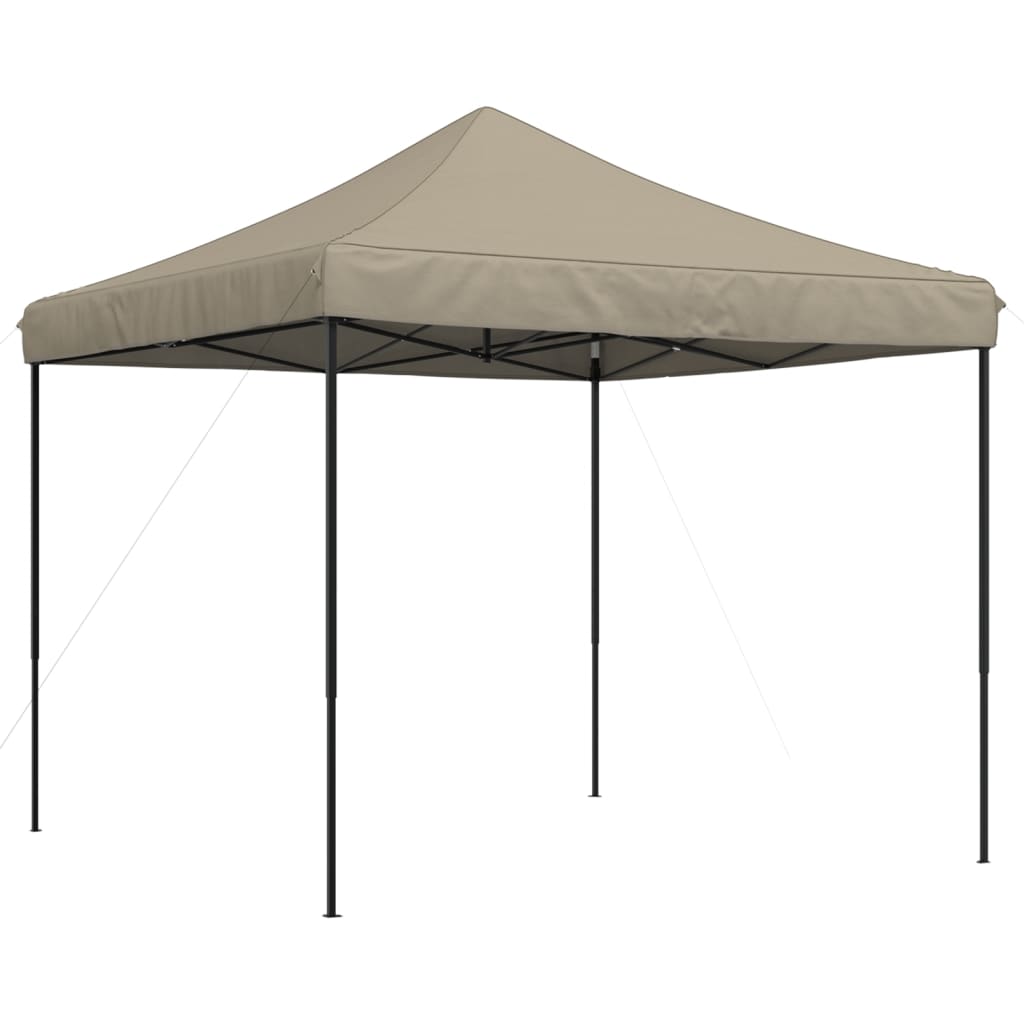 Partytent inklapbaar pop-up 292x292x315 cm taupe