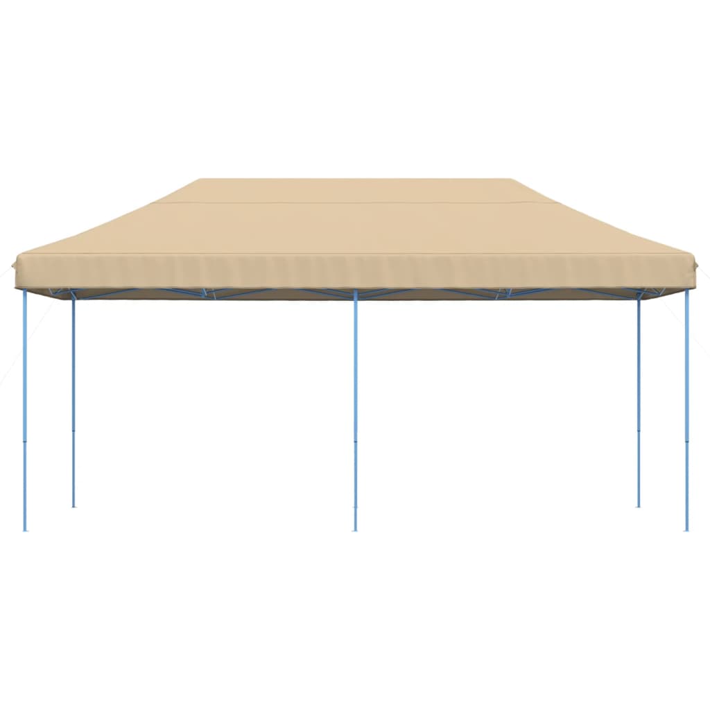 Partytent inklapbaar pop-up 580x292x315 cm beige