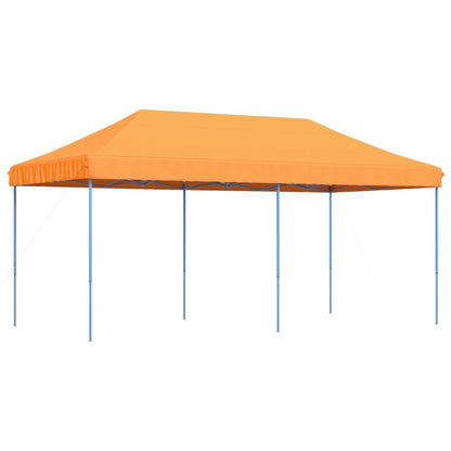 Partytent inklapbaar pop-up 580x292x315 cm oranje
