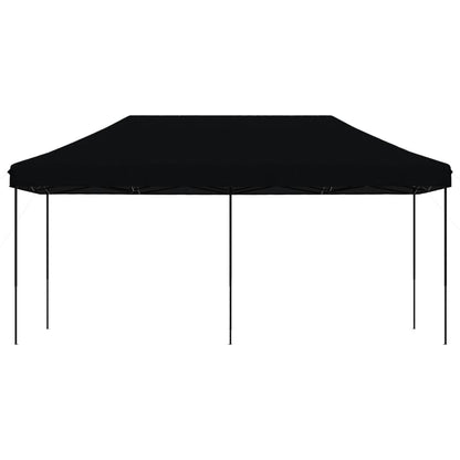 Partytent inklapbaar pop-up 580x292x315 cm zwart