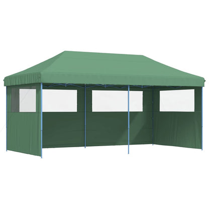Partytent inklapbaar pop-up met 3 zijwanden groen
