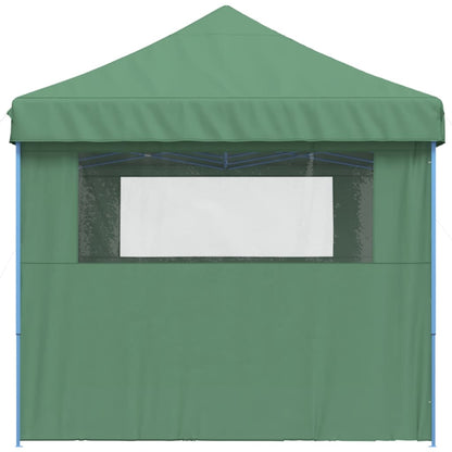 Partytent inklapbaar pop-up met 3 zijwanden groen