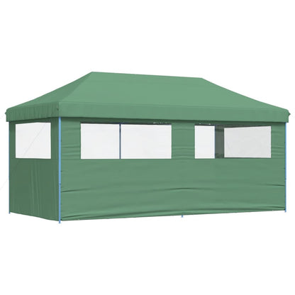 Partytent inklapbaar pop-up met 3 zijwanden groen