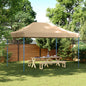 Partytent inklapbaar pop-up 440x292x315 cm beige