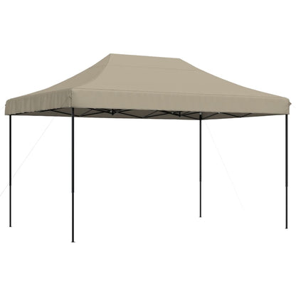 Partytent inklapbaar pop-up 440x292x315 cm taupe