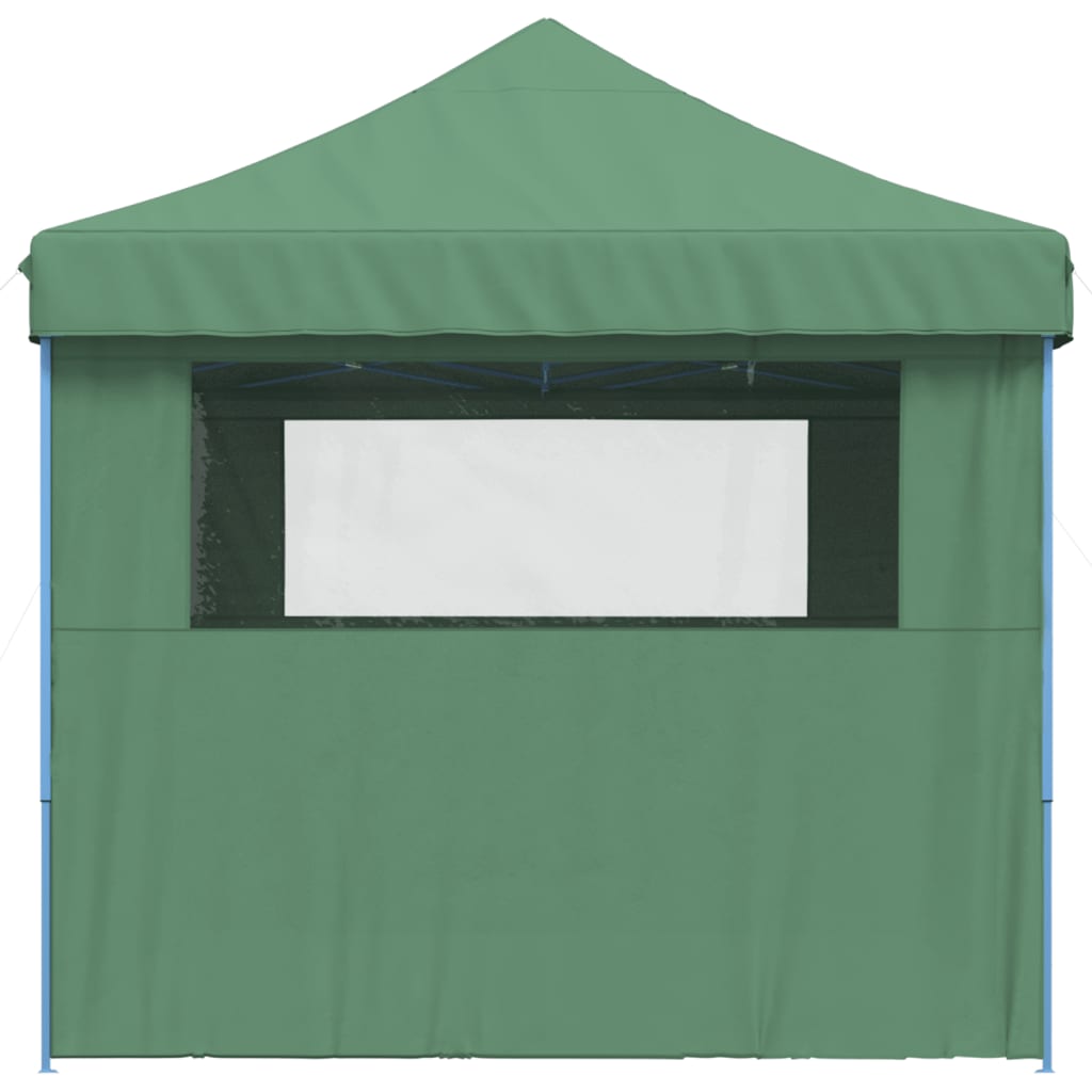 Partytent inklapbaar pop-up met 4 zijwanden groen
