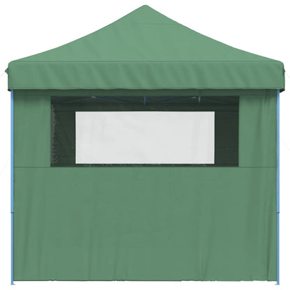 Partytent inklapbaar pop-up met 4 zijwanden groen