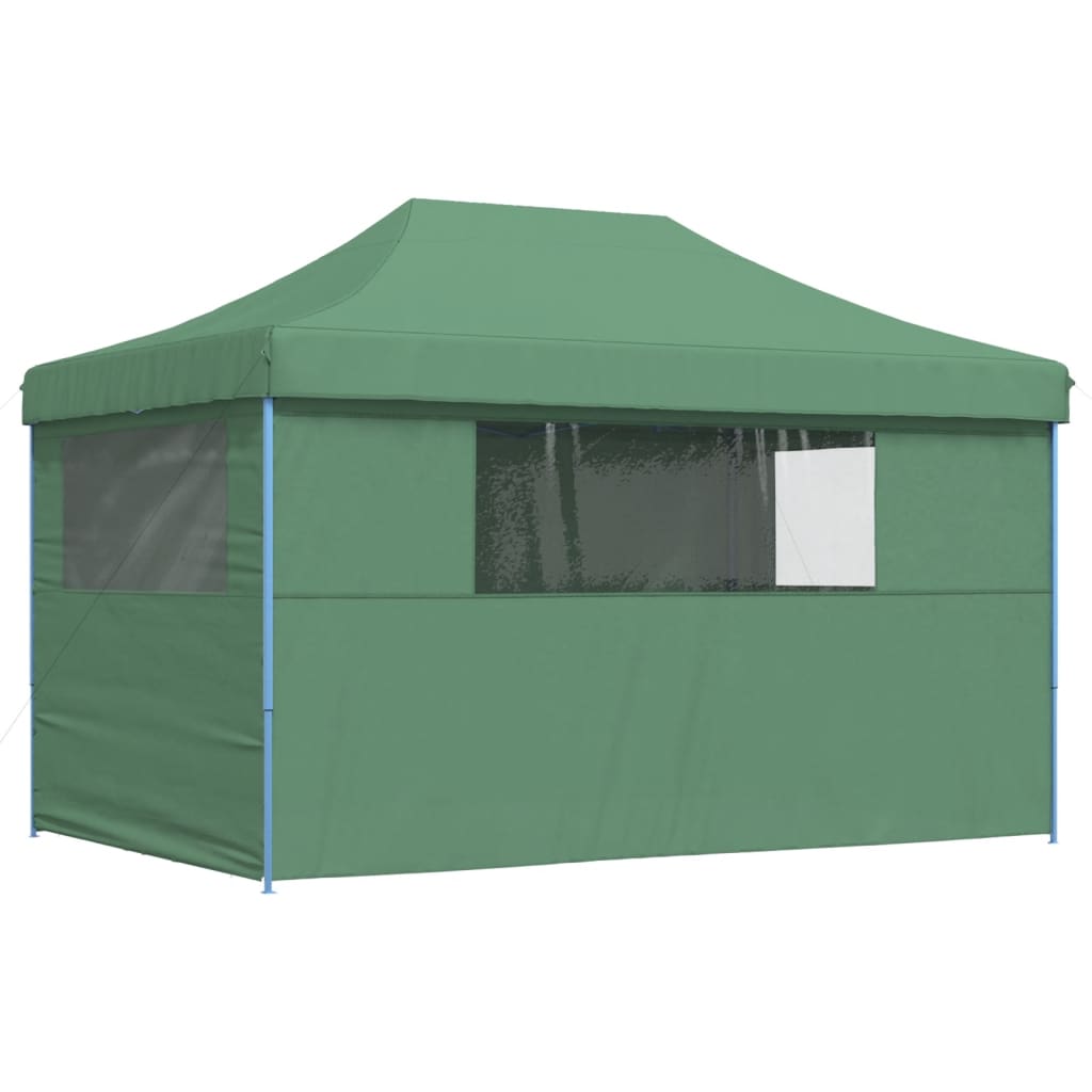 Partytent inklapbaar pop-up met 4 zijwanden groen