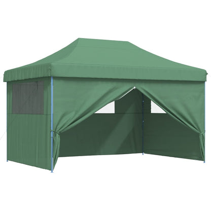 Partytent inklapbaar pop-up met 4 zijwanden groen