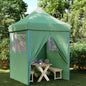 Partytent inklapbaar pop-up met 4 zijwanden groen