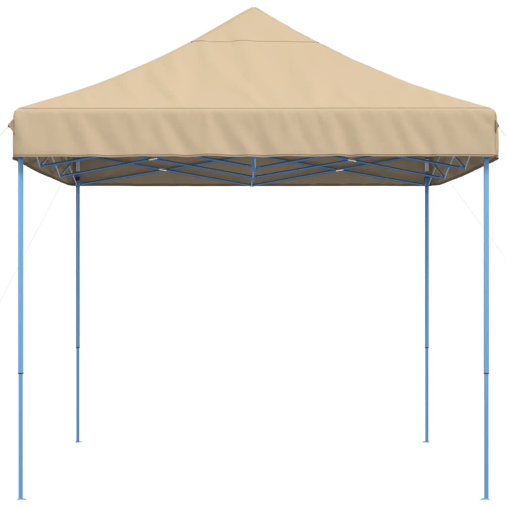 Partytent inklapbaar pop-up 410x279x315 cm beige