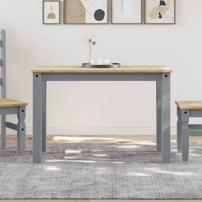 Eettafel Panama 117x60x75 cm massief grenenhout grijs