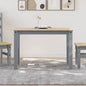 Eettafel Panama 117x60x75 cm massief grenenhout grijs
