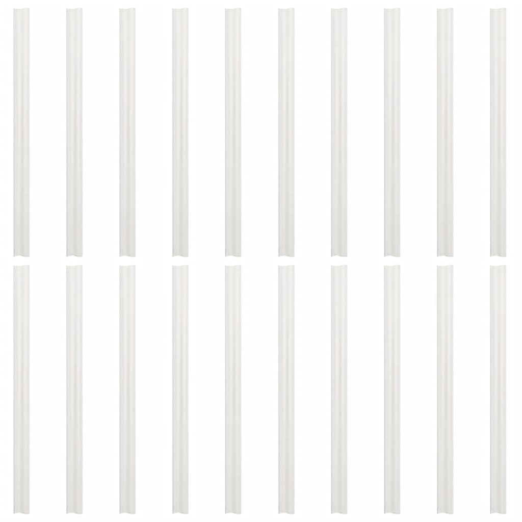 Tuinscherm grof steenpatroon 35x0,19 m PVC beige