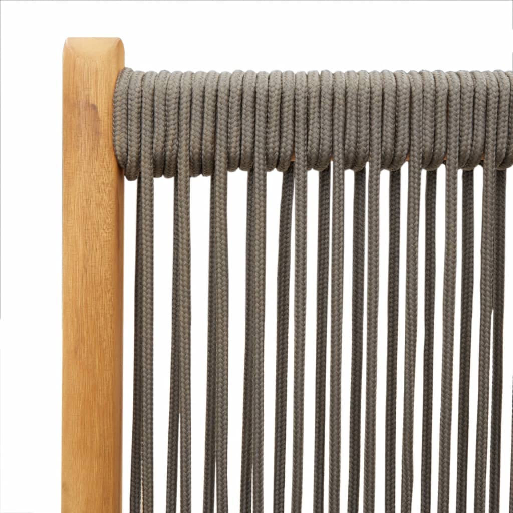 Tuinstoelen 8 st verstelbaar massief acaciahout grijs