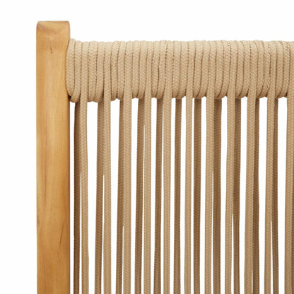 Tuinstoelen 6 st verstelbaar massief acaciahout beige