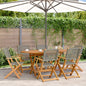 Tuinstoelen 6 st inklapbaar poly rattan en massief hout grijs