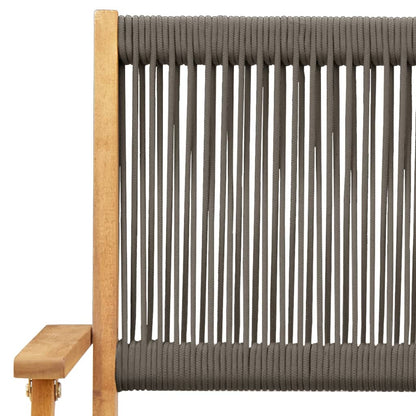Tuinstoelen 4 st inklapbaar massief acaciahout grijs
