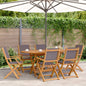 Tuinstoelen 6 st inklapbaar massief hout en stof antracietkleur