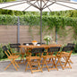 Tuinstoelen 8 st inklapbaar poly rattan en massief hout zwart