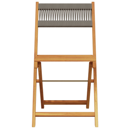 Tuinstoelen 6 st inklapbaar massief acaciahout grijs