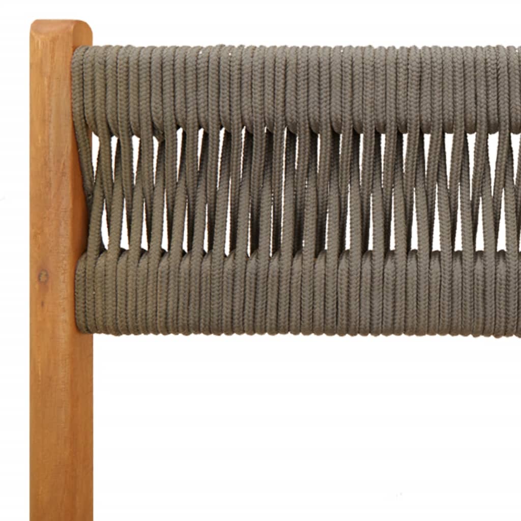 Tuinstoelen 6 st inklapbaar massief acaciahout grijs