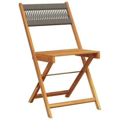Tuinstoelen 8 st inklapbaar massief acaciahout grijs