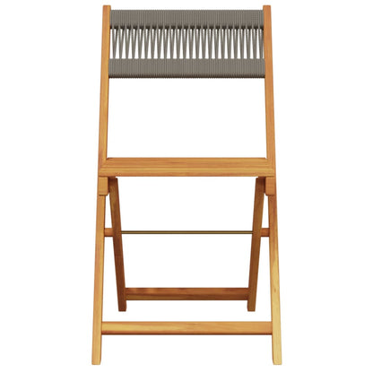 Tuinstoelen 8 st inklapbaar massief acaciahout grijs