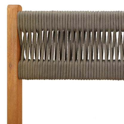 Tuinstoelen 8 st inklapbaar massief acaciahout grijs